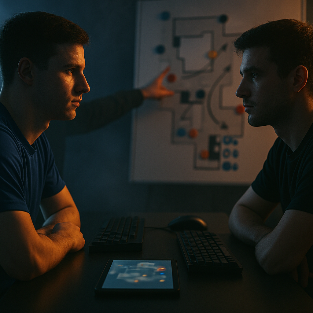 Esports tactical preview: magic vs Ninja in Pyjamas, tense pre-match analysis scene